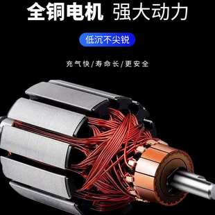 家用双缸充气泵 纯铜机芯大功率电动打气泵 便携式轿车轮胎充气泵