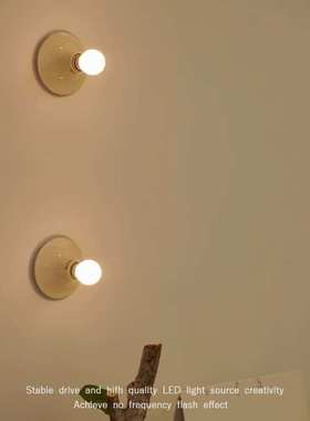 Teti 极简中古北欧设计师门头玄关灯客厅卧室书房入户玻璃小壁灯