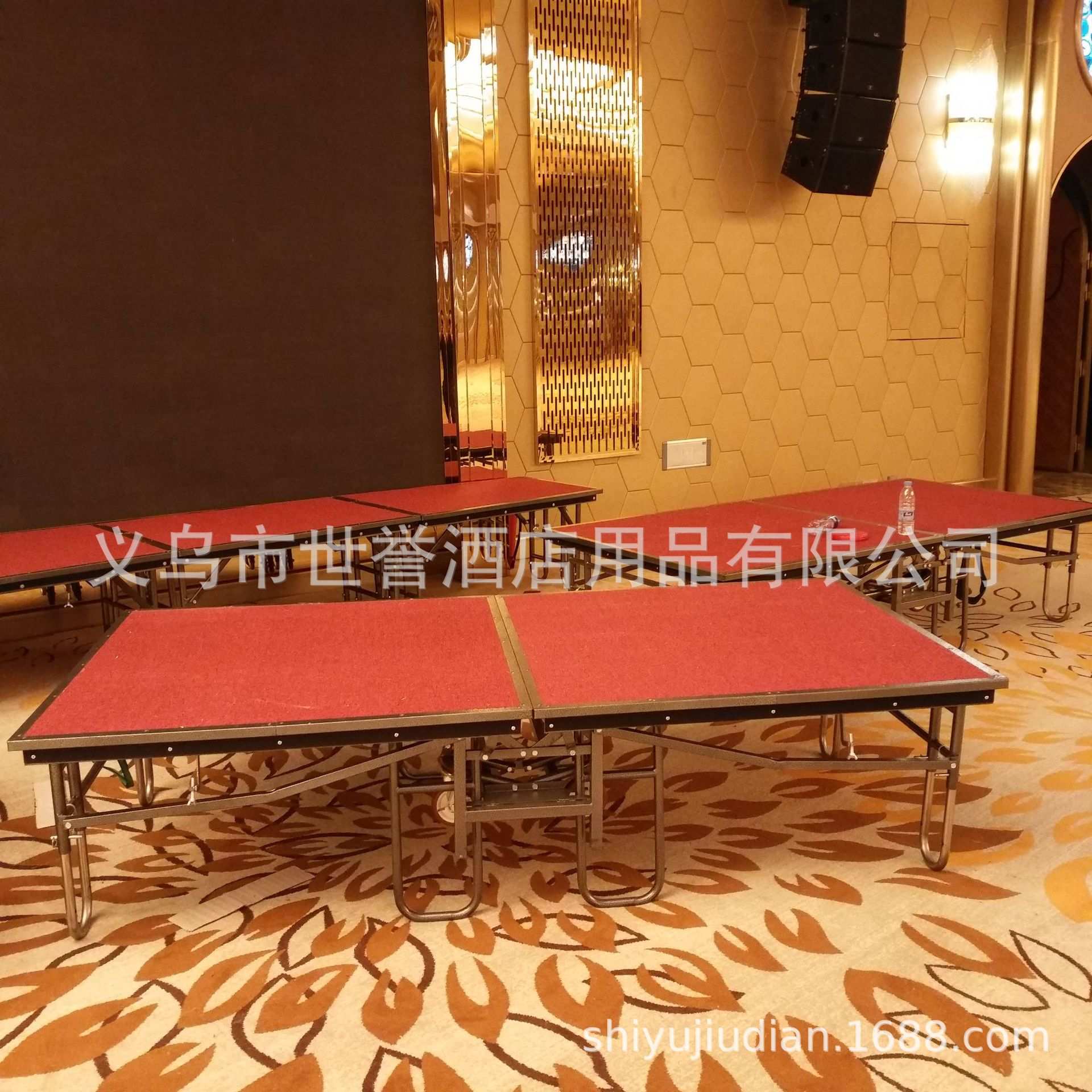 上海五星级酒店宴会厅活动舞台 宴会中心婚宴T台折叠升降拼装舞台
