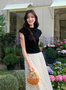 UONE-26年春款法式浪漫波点百搭时尚半身裙265627