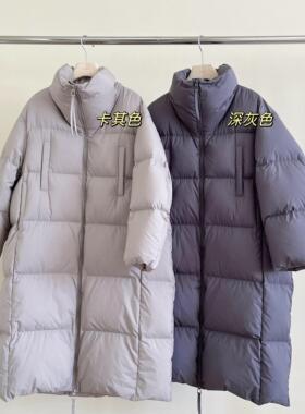 YOOMINI新国标高领宽松保暖长款面包服2025冬棉服羽绒服