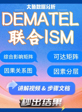 DEMATEL-ISM计算软件，可计算可达矩阵、因素分层