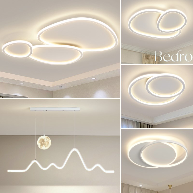 客厅灯2023年新款简约现大气奶油吸顶灯广东中山灯具套餐组合