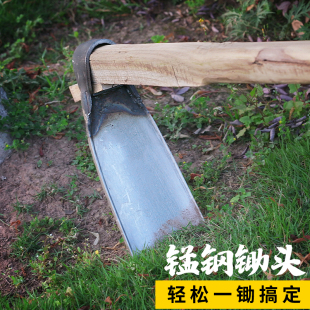 农用加厚全钢大锄头户外两用种菜挖土开荒挖笋农具家用除草工具好