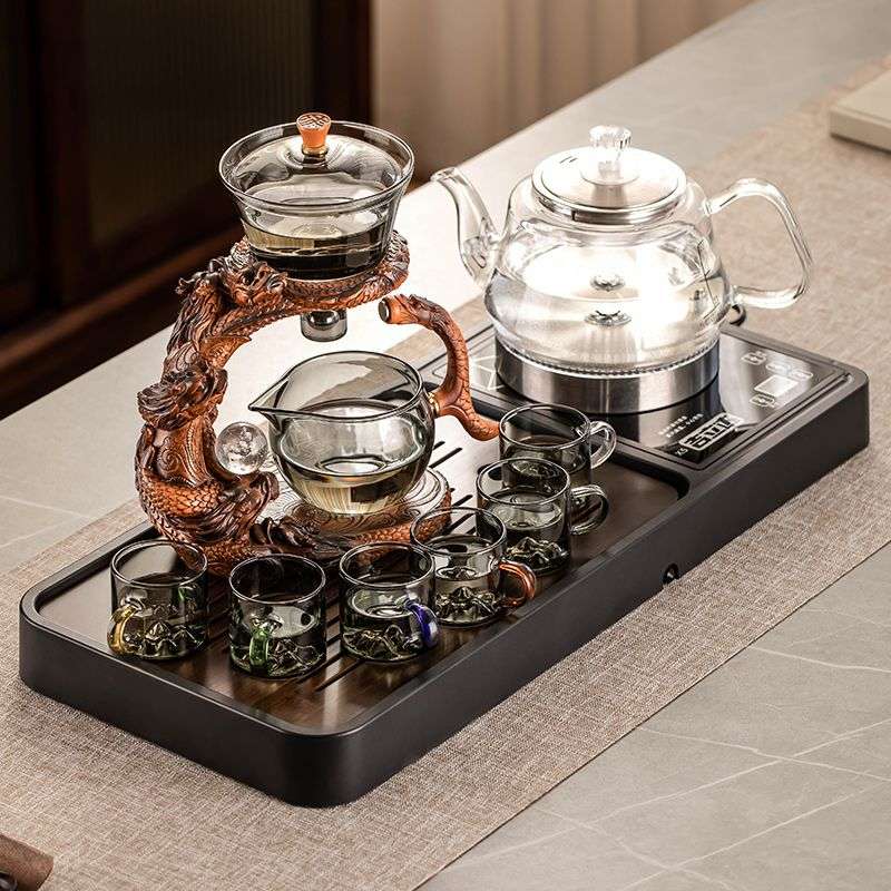 玻璃泡茶壶茶具套装家用全自动底垂直悬浮玩具