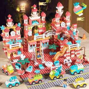 兼容乐高女孩大颗粒城堡积木拼装别墅益智玩具3-6岁宝宝圣诞礼物5