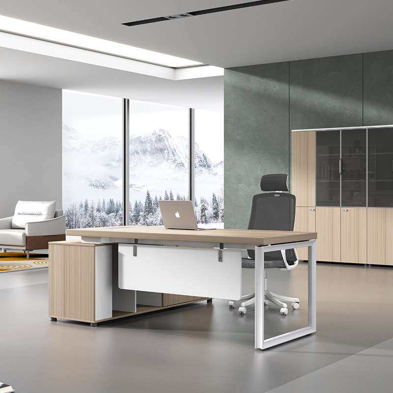 现代简约办公桌经理主管桌小型老板桌柜一套办公家具办公室班台