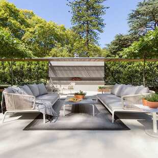 沃登泳池沙发别墅庭院藤编防水晒单双三人茶几组合户外庭院休闲