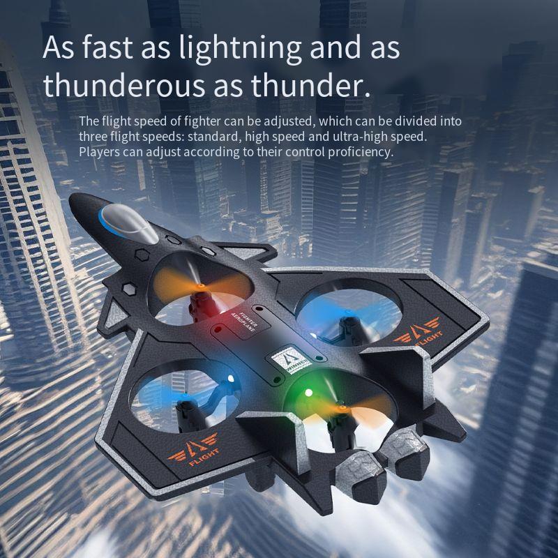 跨境泡沫QX86航母战斗机泡沫飞机无人机遥控飞机玩具四轴飞行器