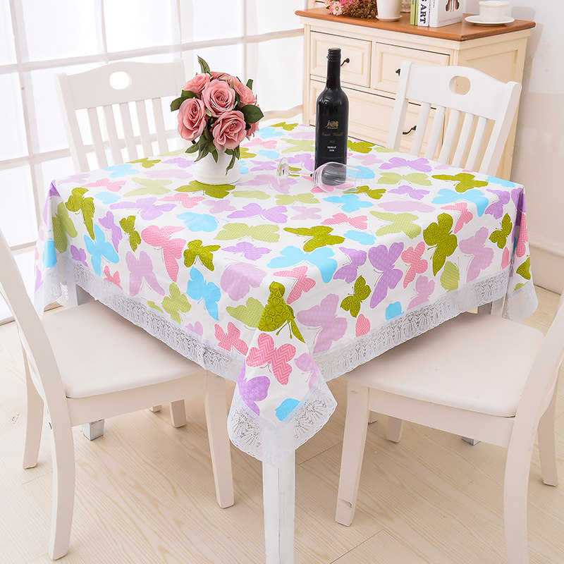 加绒免洗塑料餐桌布防水防油耐烫正方桌布家用台布长方餐布茶几布,居家布艺,桌布,淘宝优惠券,粉丝福利购,淘宝优惠卷