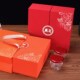红桔色莲瓶即食鲜炖燕窝礼盒 盒子 毫升瓶包装