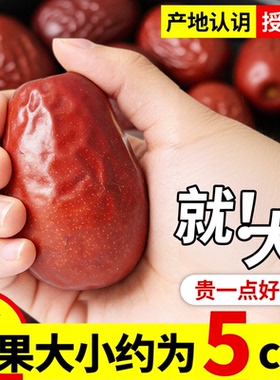 25年新疆红枣特级大枣和田特产年货一级大红枣特大枣王官方旗舰店