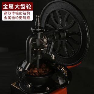 家用咖啡豆研磨机 大手轮磨豆机 手摇咖啡磨粉机 手摇磨豆机