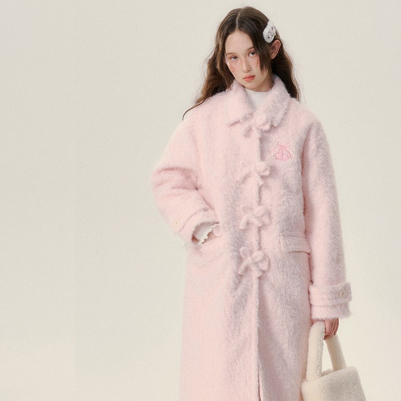 ANNATTO 雪国情书 2024冬季新款中长款加厚皮草大衣毛毛外套女