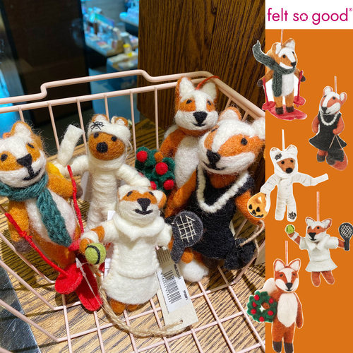 feltsogood狐狸包包挂件玩偶包挂