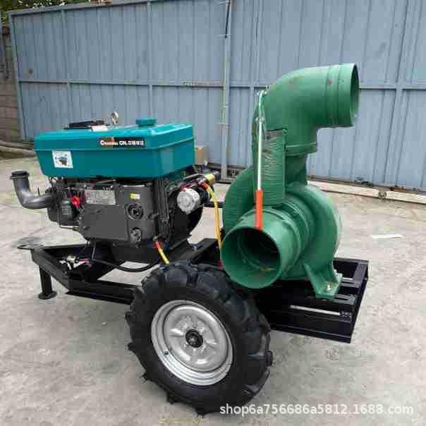 柴油防汛移动泵车8寸10寸大流量抽水泵拖车式浇地水泵