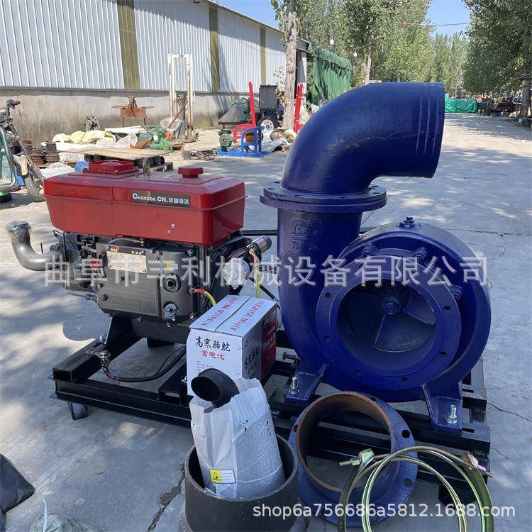 四缸机带大流量抽水泵工程排水倒水柴油拖车水泵农田浇灌自吸泵