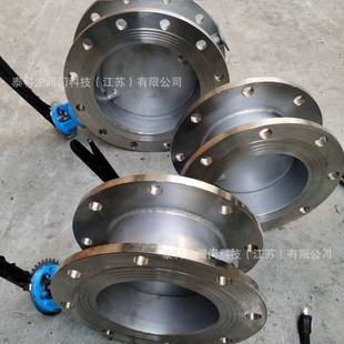 D341W H不锈钢手动开关涡轮双法兰硬密封放通风蝶阀DN125200