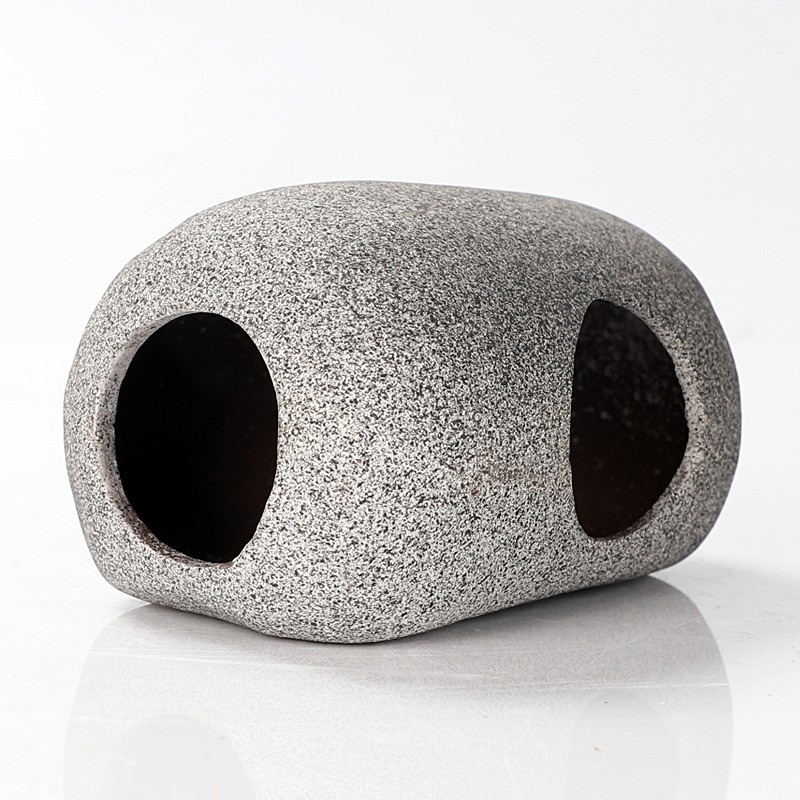 鱼缸水族箱繁殖罐三湖慈鲷鱼罐躲避屋陶罐造景石头景虾屋躲避洞穴