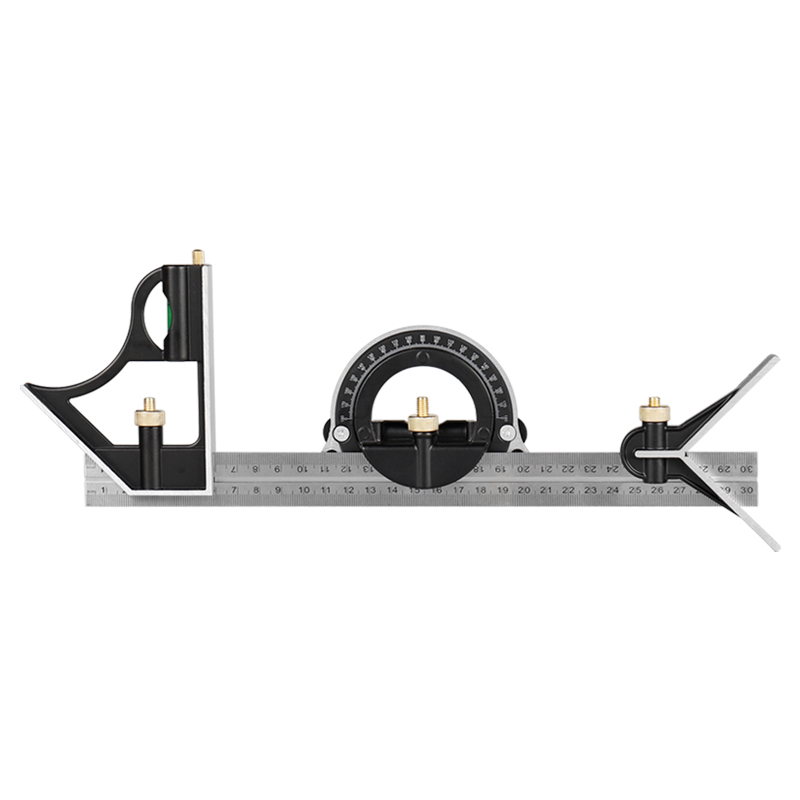 活动角尺90度直角尺不锈钢高精度木工方尺三角尺多功能组合角度尺