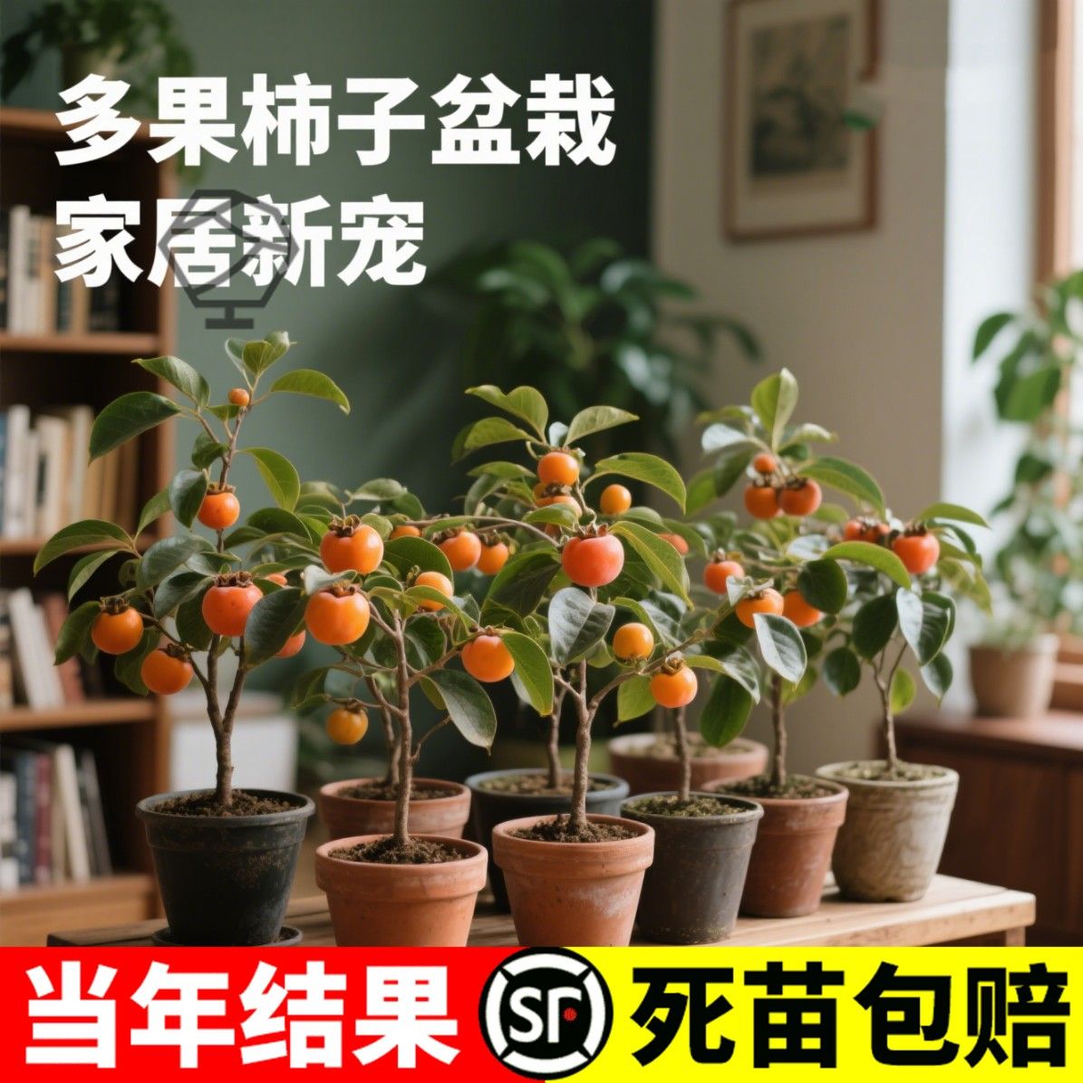 柿子苗树地栽盆栽嫁接脆