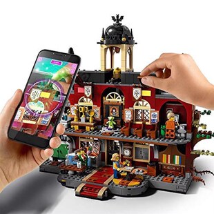 中国积木幽魂秘境闹鬼高中70425神秘城堡鬼屋儿童拼装玩具礼物