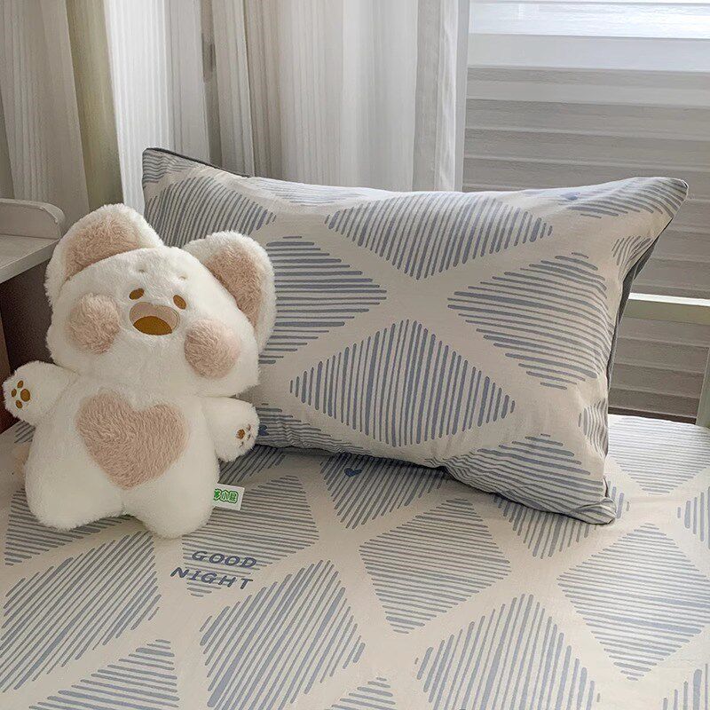 大学生宿舍纯棉床笠90x190六面全包乳胶床垫套拉链单人褥子保护罩