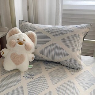 大学生宿舍纯棉床笠90x190六面全包乳胶床垫套拉链单人褥子保护罩