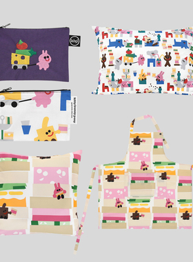 KBP BIBI and Friends 手拿包 抱枕 韩国设计师 卡通图案