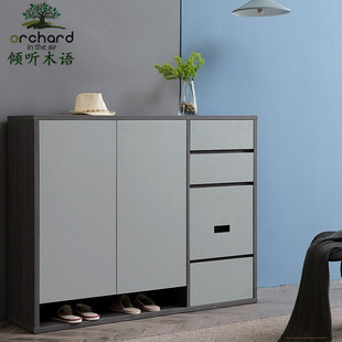 阳台入户门定做电梯 定制鞋 柜家用门口门外新款 鞋 架现代简约可坐式