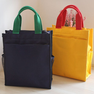 优质帆布A4文i件包资料袋大容量书袋手提袋电脑文件袋补习包复习