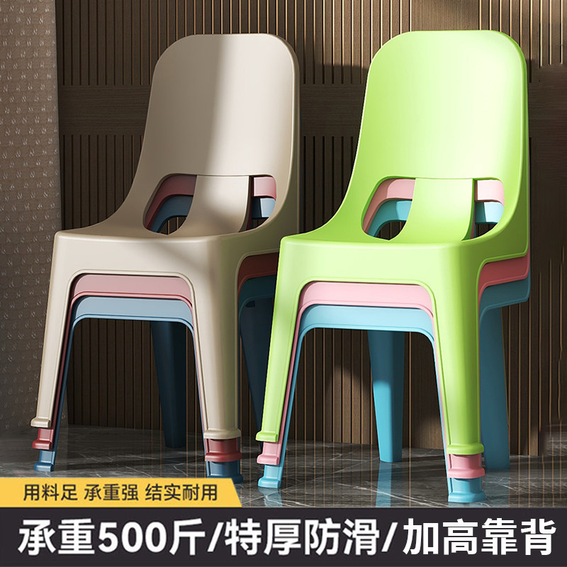 塑料小凳子加g厚家用椅子换鞋凳儿童靠背椅成人茶几矮凳夜市地摊