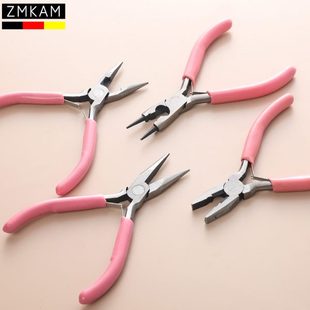 尖嘴钳子DIY珠宝手工串珠线专用套装 嘴迷你 钳工具绕小号首饰圆品