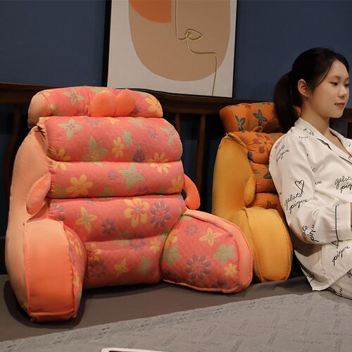 三层纱提花床头靠垫软包大靠背床上玩手机抱M枕榻榻米飘窗护腰靠