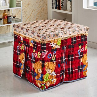 取暖麻将桌桌布桌套饭桌正方形金属烤火桌免安装折叠烤火架