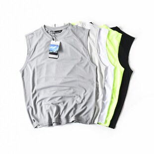 篮球跑步运动无袖 新款 干弹力轻薄透气圆领汉背F心男夏季 速干 美式