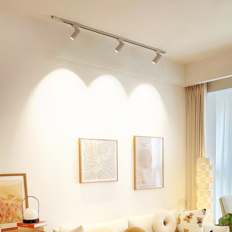 家用射灯客厅背景墙小山丘led轨道灯三色变光导轨式网红明装滑轨,家装灯饰光源,轨道灯,淘宝优惠券,粉丝福利购,淘宝优惠卷