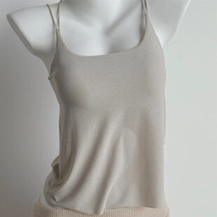 内衣美背内搭背心吊带白色女2025新款带胸垫无痕U薄款细带舒适黑