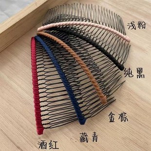 超大号刘海梳碎发整理神器刘海发夹女前额M铁齿倒插梳网红发梳套