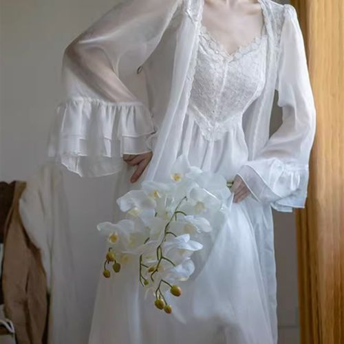 1823丹丹纸样服k装1:1裁剪图纸打版DIY两件套睡衣居家雪纺蕾丝