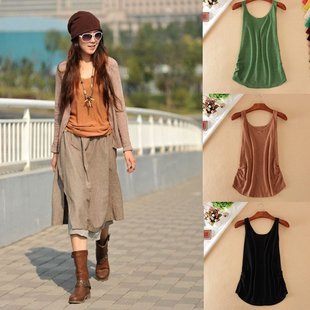 w外穿百搭背心胖妹妹显瘦针织内搭打底 女胖mm春夏装 加大码 吊带衫