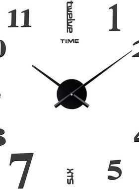 D立体数字挂钟di wll lo家居客厅创意墙钟表