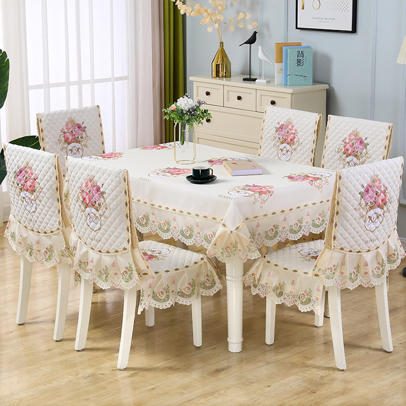 欧式餐桌布中式椅垫椅装 布艺连体田园椅子坐垫餐椅垫装,居家布艺,桌布,淘宝优惠券,粉丝福利购,淘宝优惠卷
