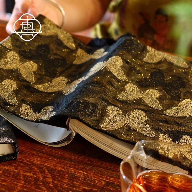 真我 迷梦蝴蝶 梦幻蝴蝶提文艺手帐账本手工布书衣日记本笔记,文具电教/文化用品/商务用品,手帐/日程本/计划本,淘宝优惠券,粉丝福利购,淘宝优惠卷