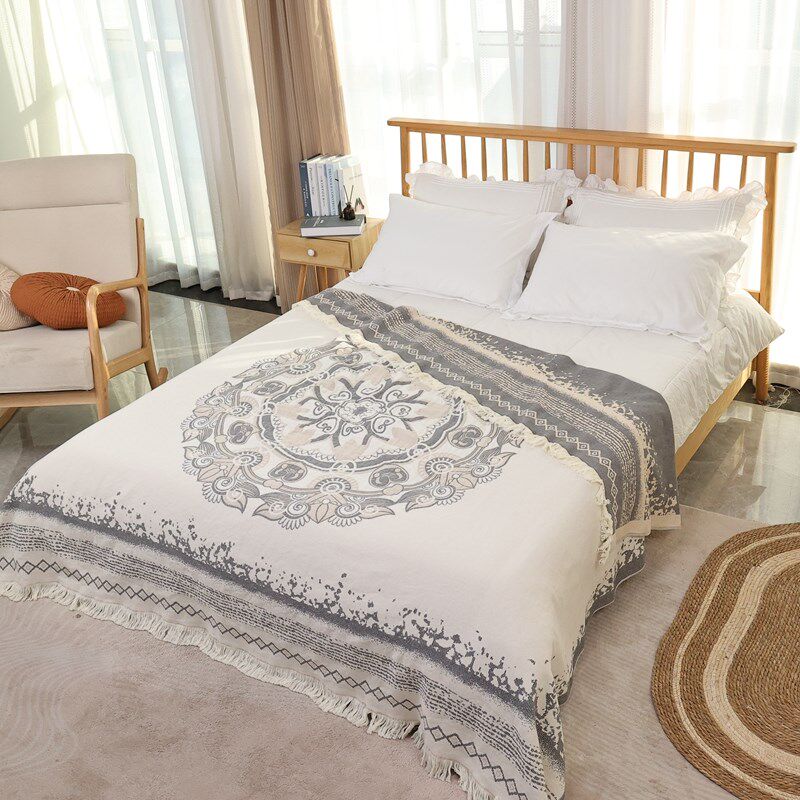 四层纱布毛巾被夏季p单人全棉空调盖毯沙发午睡毛毯薄被子盖毯,床上用品,休闲毯/毛毯/绒毯,淘宝优惠券,粉丝福利购,淘宝优惠卷