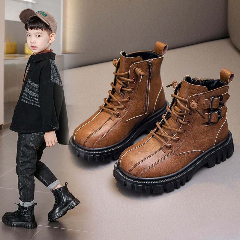 男童马丁靴2022秋q冬季新款儿童靴子小孩加绒皮靴棉鞋二棉童鞋,童鞋/婴儿鞋/亲子鞋,皮靴,淘宝优惠券,粉丝福利购,淘宝优惠卷
