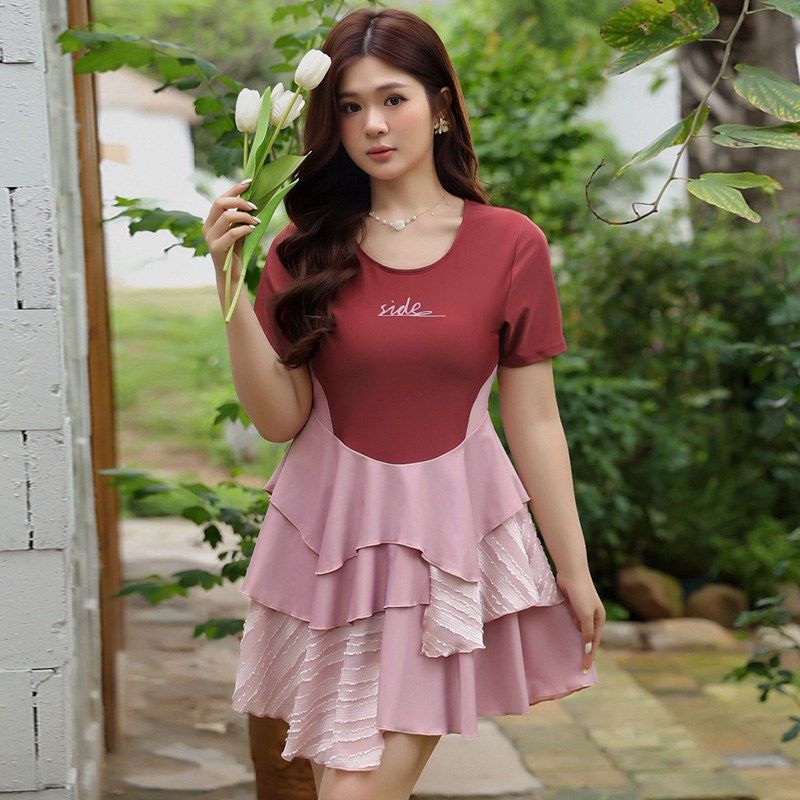 大码泳衣女微胖女孩200斤分体裙休闲少I女学生遮肉保守温泉游泳装,运动/瑜伽/健身/球迷用品,分体泳衣,淘宝优惠券,粉丝福利购,淘宝优惠卷