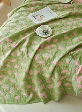 A类全棉八层纱布毛巾被成人空调盖毯夏季20R25新款毯子夏凉被