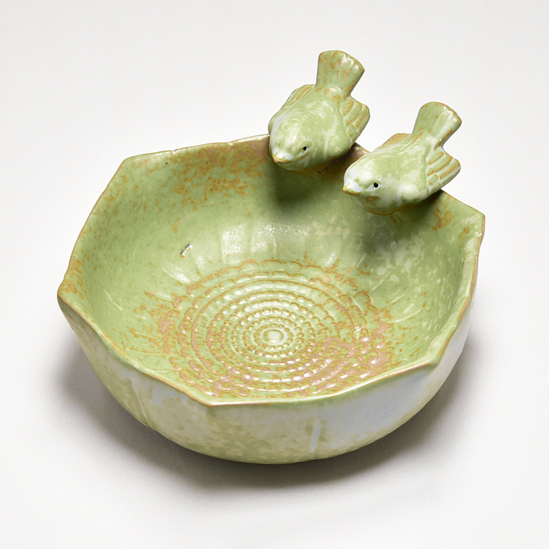 景德镇青花陶瓷笔洗小号中大号国画书法毛笔洗笔缸青花荷花瓷器水