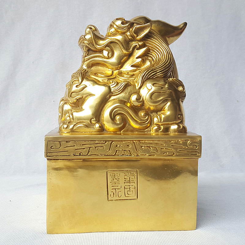 公貔貅铜印章独角皮休玉玺工艺品礼品饰品支刻字办公